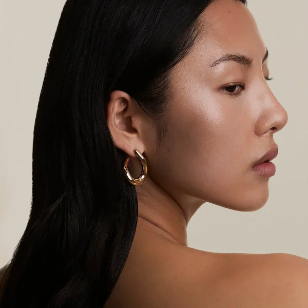 Molten XL Hoops in Gold