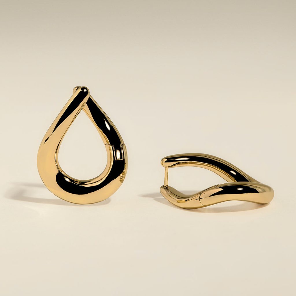 Molten XL Hoops in Gold